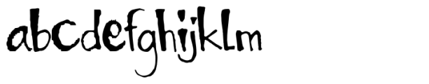 Cracked Dream Font LOWERCASE