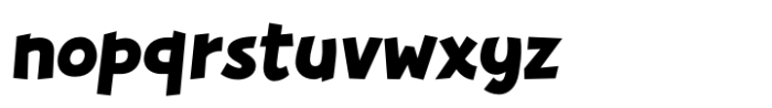 Crackerjack Black italic Font LOWERCASE