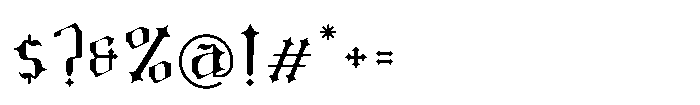 Cradle Dust Font OTHER CHARS