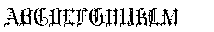 Cradle Dust Font UPPERCASE