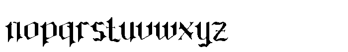 Cradle Dust Font LOWERCASE