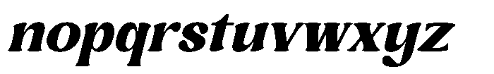 Crafted Pottery Italic Font LOWERCASE