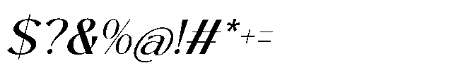 Crafteds Italic Font OTHER CHARS