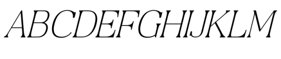 Craftern Italic Font UPPERCASE