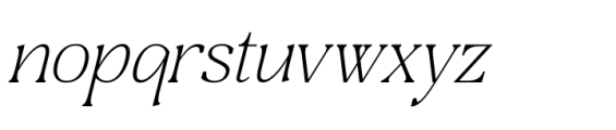 Craftern Italic Font LOWERCASE