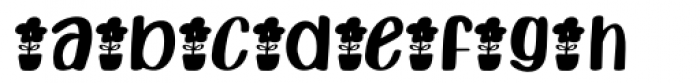 Crafting Island Flower Font LOWERCASE