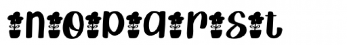 Crafting Island Flower Font LOWERCASE