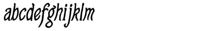 Craggy Bold Oblique Font LOWERCASE