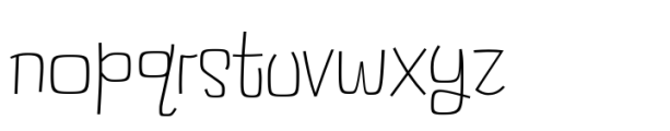 Cralic coob Light Font LOWERCASE