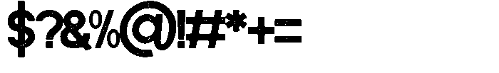 Cramsed Grunge Font OTHER CHARS
