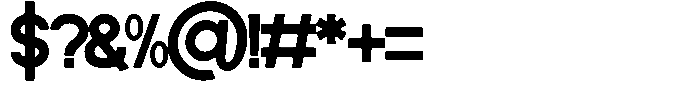 Cramsed Regular Font OTHER CHARS