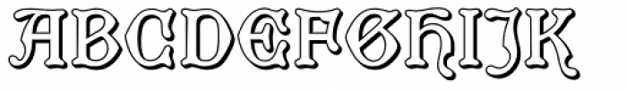 Cranach Shadow Font UPPERCASE