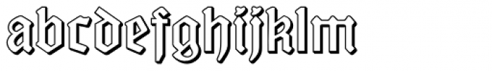 Cranach Shadow Font LOWERCASE