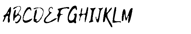 Cranbourne west Rough Font UPPERCASE
