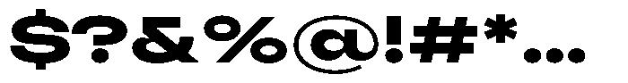 Cranch Bold Font OTHER CHARS
