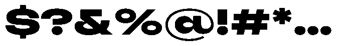 Cranch Extra Bold Font OTHER CHARS