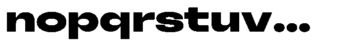 Cranch Extra Bold Font LOWERCASE
