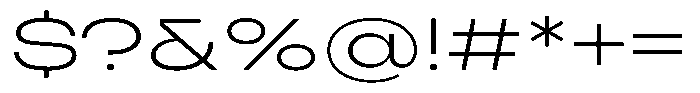 Cranch Extra Light Font OTHER CHARS