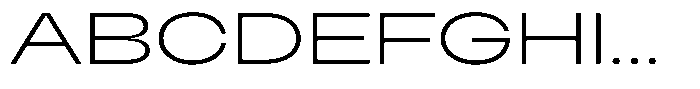 Cranch Extra Light Font UPPERCASE