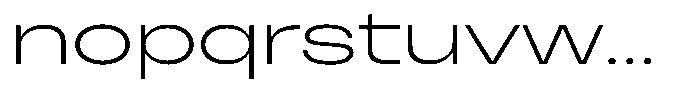 Cranch Extra Light Font LOWERCASE