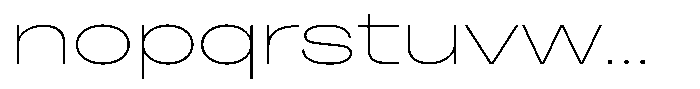 Cranch Thin Font LOWERCASE