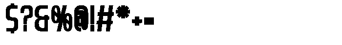 Cranity Bold Font OTHER CHARS