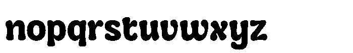 Cranwich Bold Font LOWERCASE