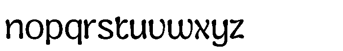 Cranwich Light Font LOWERCASE