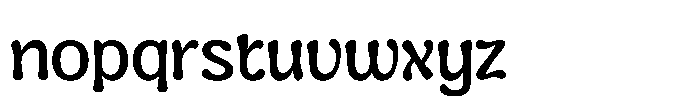 Cranwich Regular Font LOWERCASE