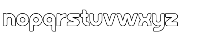 Crasher Outline Outline Font LOWERCASE