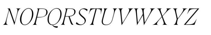 Crave Display Light Italic Font UPPERCASE
