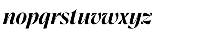 Crave Display SemiBold Italic Font LOWERCASE