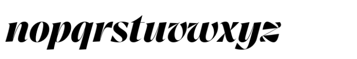 Crave Fine Bold Italic Font LOWERCASE