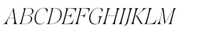 Crave Fine Light Italic Font UPPERCASE