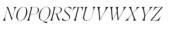 Crave Fine Light Italic Font UPPERCASE