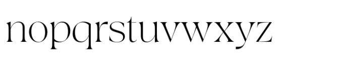 Crave Fine Light Font LOWERCASE