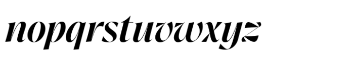 Crave Fine Medium Italic Font LOWERCASE