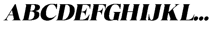 Craville Black Italic Font UPPERCASE