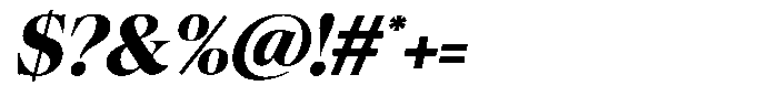 Craville Bold Italic Font OTHER CHARS