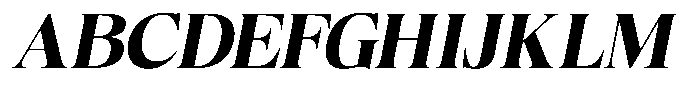 Craville Bold Italic Font UPPERCASE