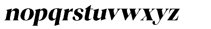 Craville Bold Italic Font LOWERCASE