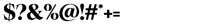 Craville Bold Font OTHER CHARS