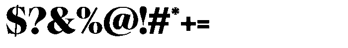 Craville Extra Bold Font OTHER CHARS