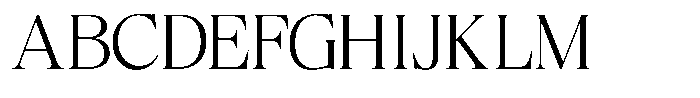 Craville Extra Light Font UPPERCASE