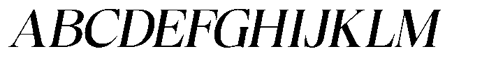 Craville Italic Font UPPERCASE