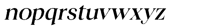 Craville Italic Font LOWERCASE