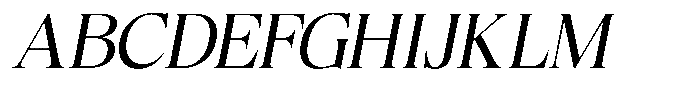 Craville Light Italic Font UPPERCASE