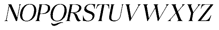Craville Light Italic Font UPPERCASE