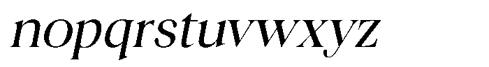 Craville Light Italic Font LOWERCASE