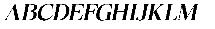 Craville Medium Italic Font UPPERCASE